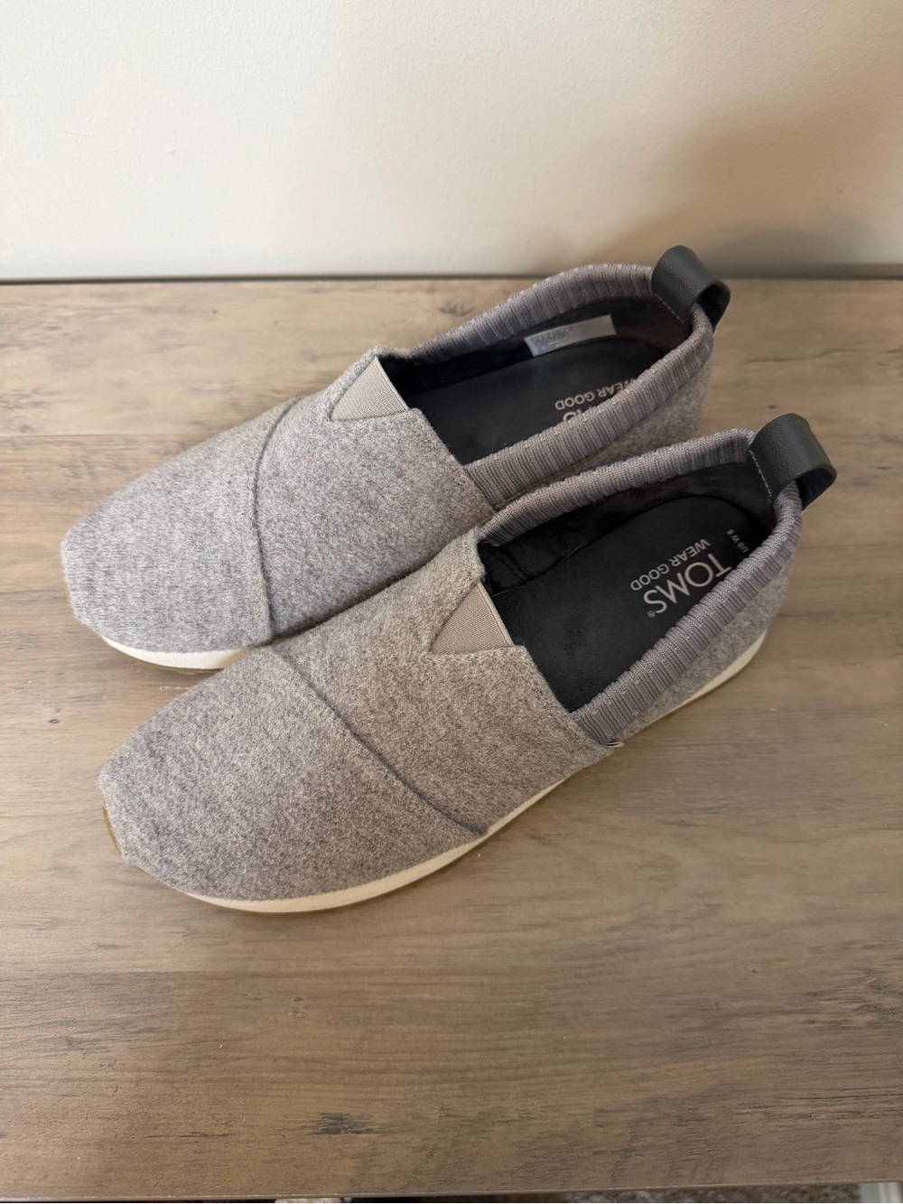 Tom’s Alpargata Resident 2.0 Forged Iron Felt Slip On Women’s Size 8 - Picture 3 of 8